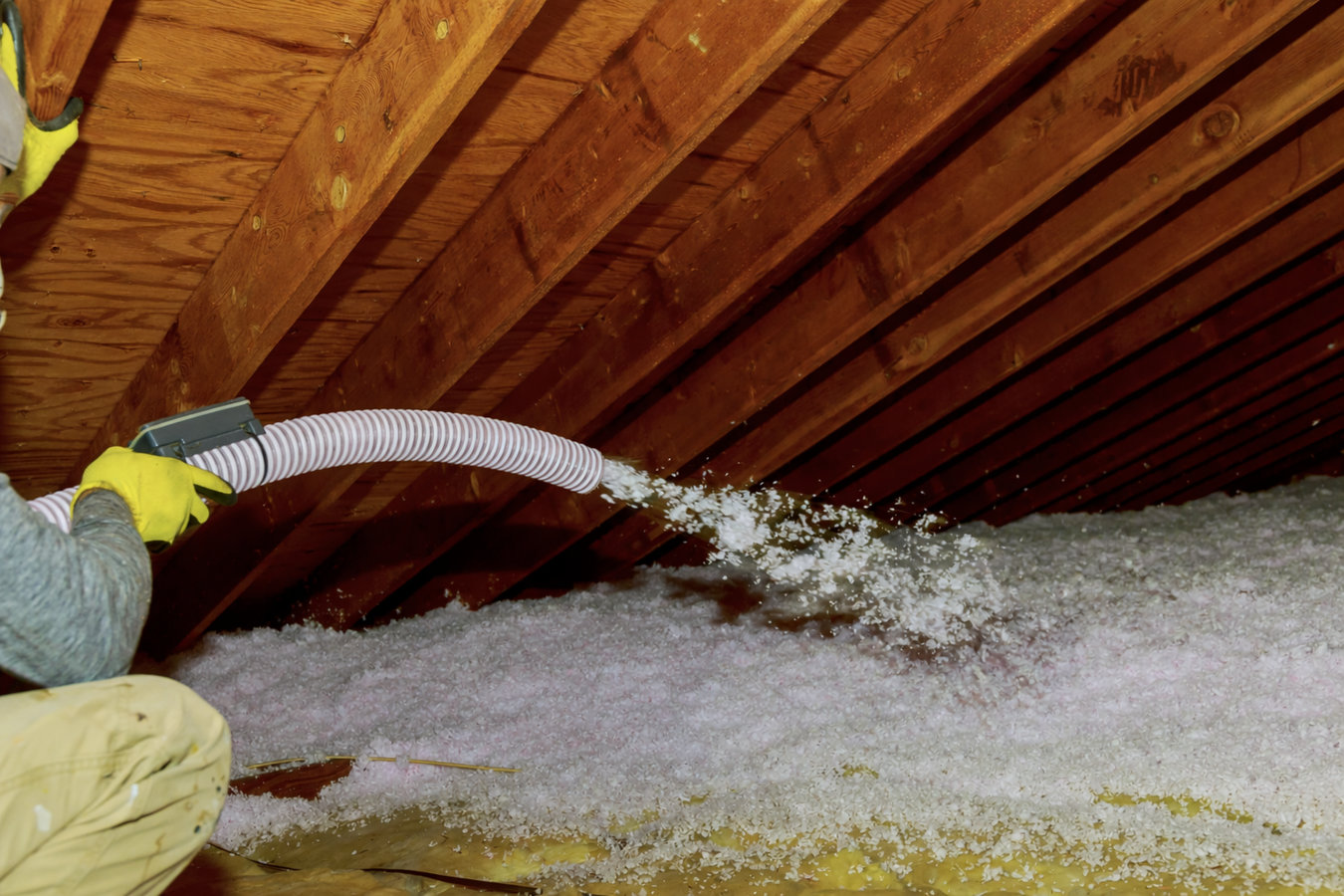 Blown-in insulation
